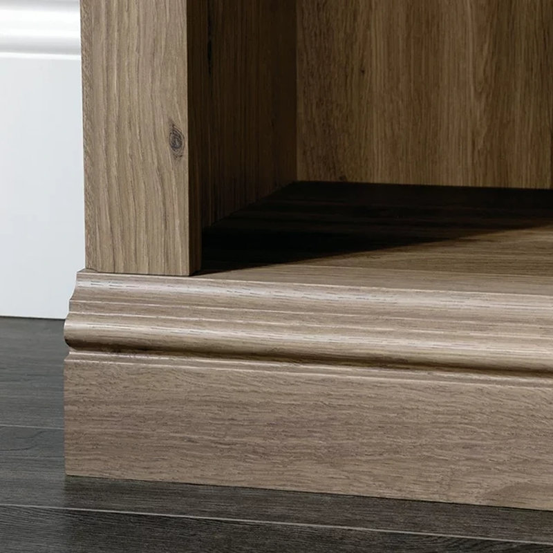 Alexsia Standard Bookcase, Salt Oak, 35-1/4”W x 13-1/4”D x 69-3/4”H 