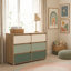 Commode contemporaine à 6 tiroirs pour chambre d'enfant de 47 po de largeur Bustillo
