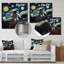 Vangogh Astronauts Through Space II - Space, art mural en métal-937570408