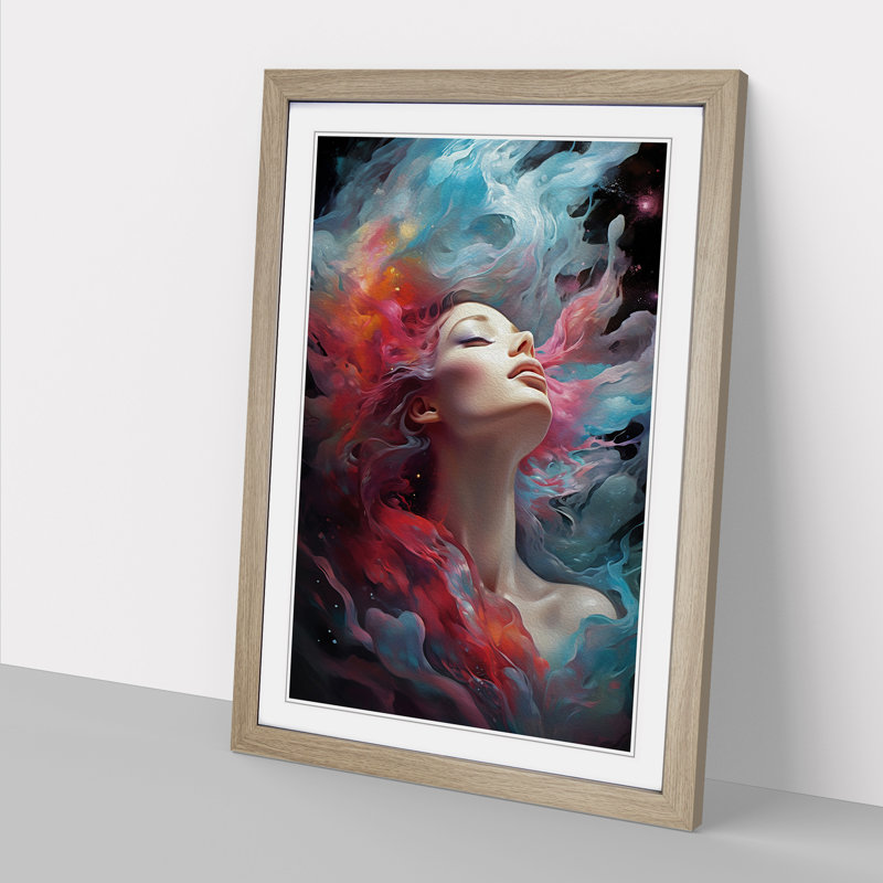 Galaxy Modern - Framed Print, Oak Framed, 46cm H x 34cm W