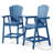 HDPE Tall Adirondack Chair Set with Removable Double Trays (Set of 2)-565456612