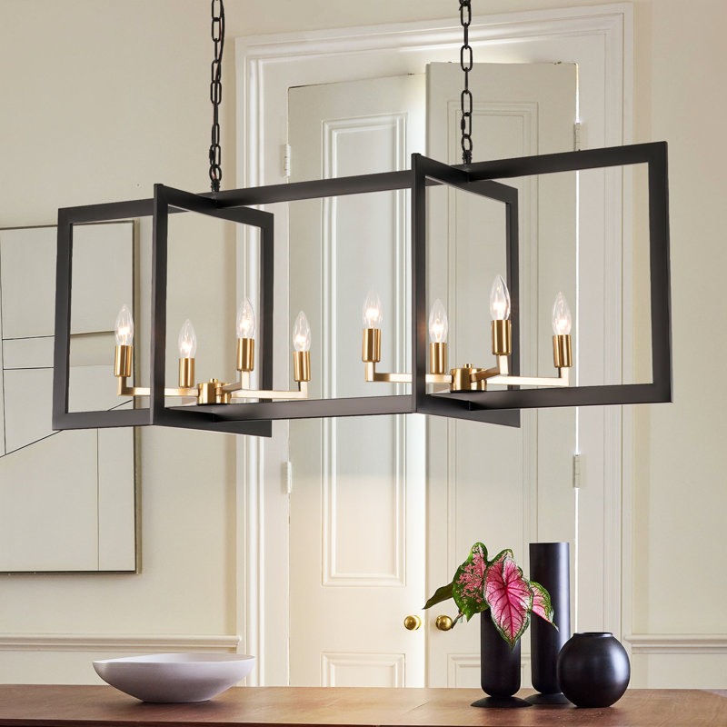  Luminaire suspendu pour îlot de cuisine 8 lumières Lumiva