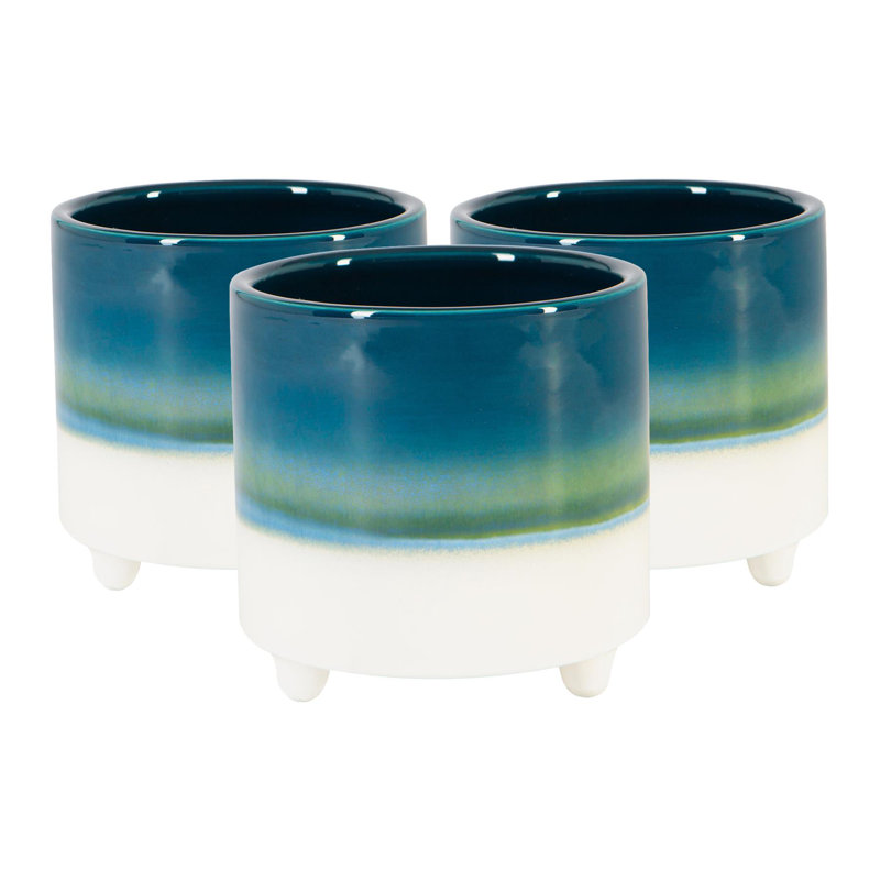 Ceramic Pot Planter, Blue