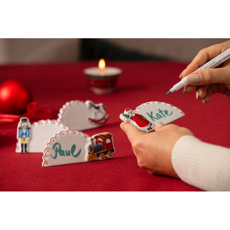 Villeroy & Boch Toy's Delight Christmas Collection, Place Cards, Set of 4