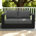 Dark Grey Cushion/Black Frame