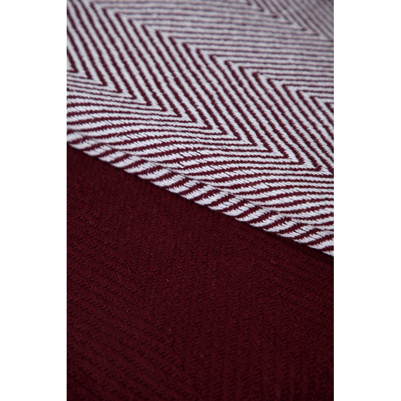 Jeté luxueux 100% coton, Bourgogne