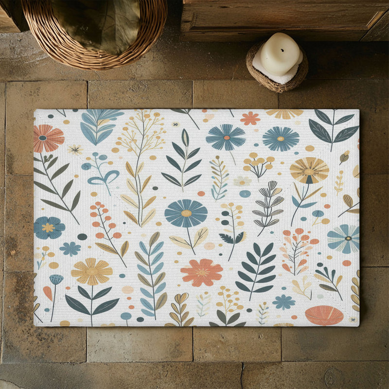 Tapis tressé Sunshine Bloom Fest, Rectangulaire 3 pi x 5 pi