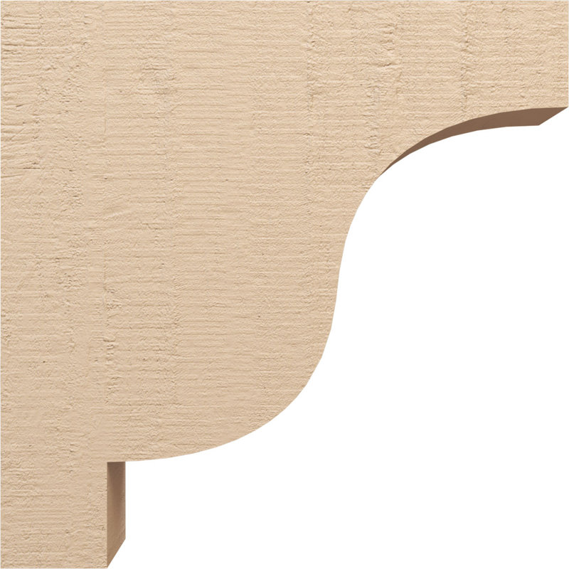 Bois de cèdre brut Newport, grain de bois TimberThane, brun clair apprêté, H 32 po x l 8 po x P 32 po