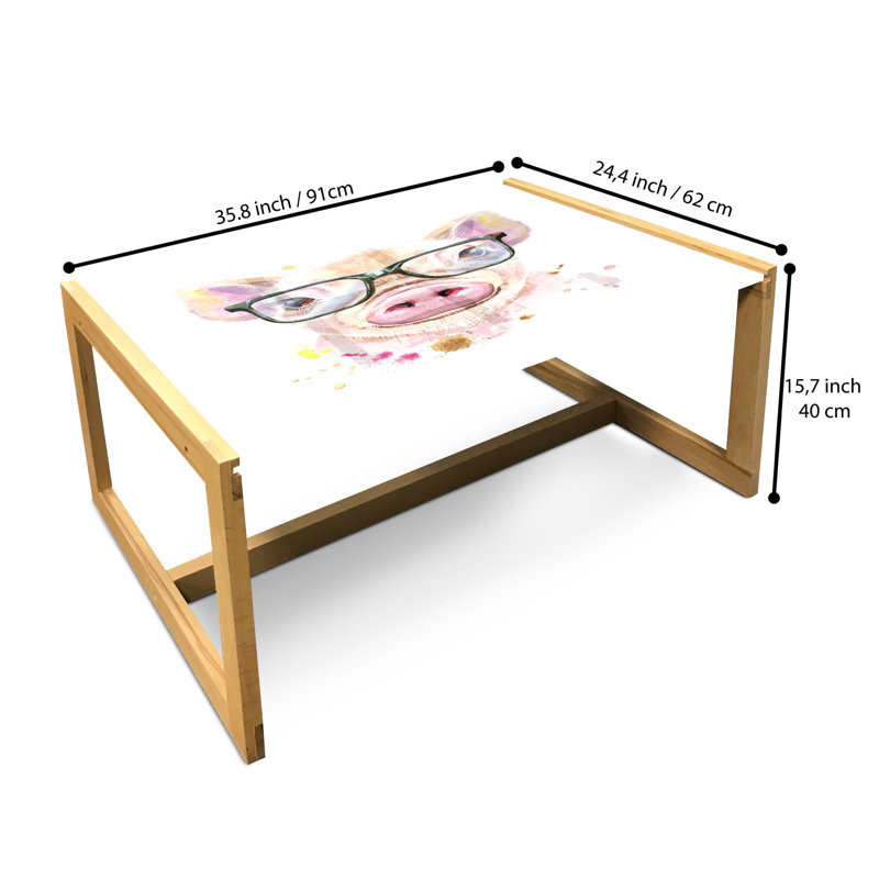 Janaria Sled Coffee Table, 40cm H x 91cm W x 62cm D