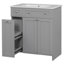 Meuble-lavabo 30 po avec lavabo en céramique-104413969
