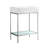 Pierre 24 Single, Freestanding, Open Shelf, Chrome Metal Frame Bathroom Vanity-93021134