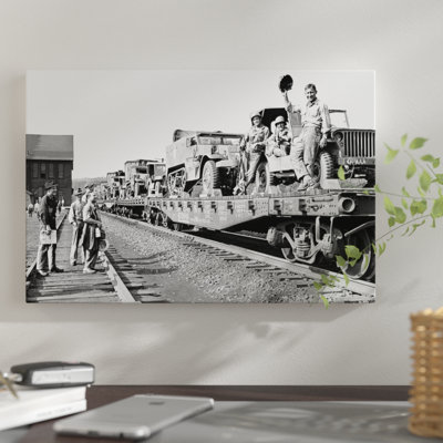 « 1940s ww ii big artillery ferring », reproduction de photo sur toile tendue