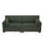 Bentura Upholstered Green Corduroy Modular Sofa with Pillow Back and Solid Wood Legs-410654923