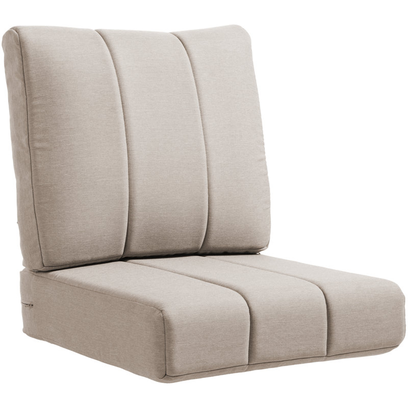 Tracie 24"W X 24"D Outdoor Deep Seating Cushion Set For Patio Furiture, Beige, 1