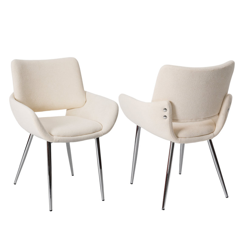 Upholstered Armchair, Beige