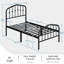 Metal Bed with Arched Headboard and Footboard-903604193-903604195