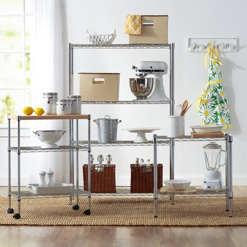 Alexandrina 24'' W Steel Height -Adjustable Shelving Unit