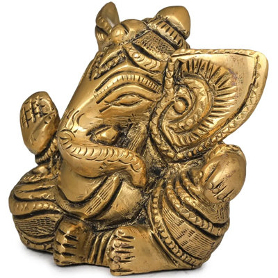Petite bonne chance Ganesha en laiton