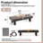 54_Inch Iron  Fire Pit Table(Stone)