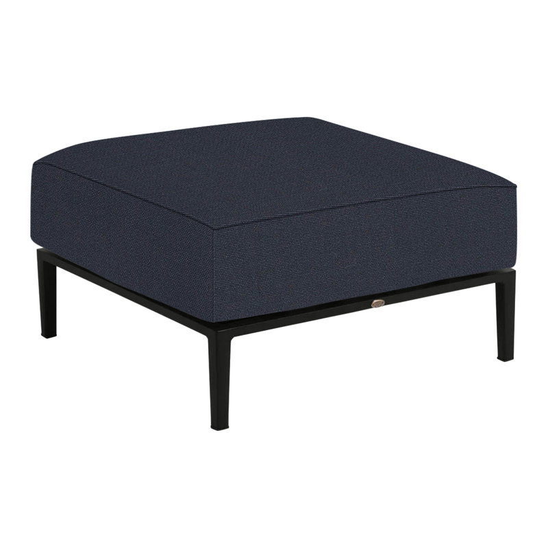 Repose-pieds Havana, Lin marine, No welt/Standard fill, Black