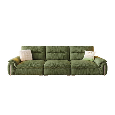 Green Velvet Modular Sofa cushion couch