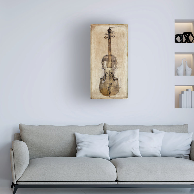Art sur toile, "Symphonie 3", H 47 po x l 24 po
