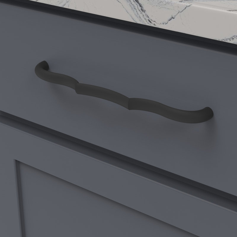 Trellis Bar / Handle Pull, Matte Black, 8-13/16"