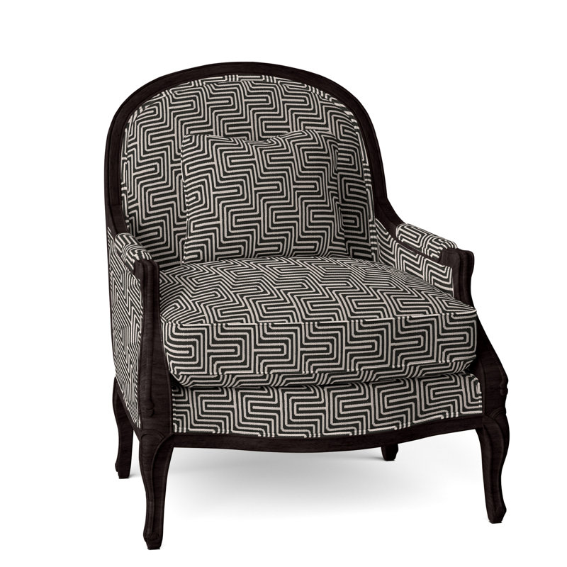 Adair Upholstered Armchair, Espresso, Perigold Key Figure Onyx