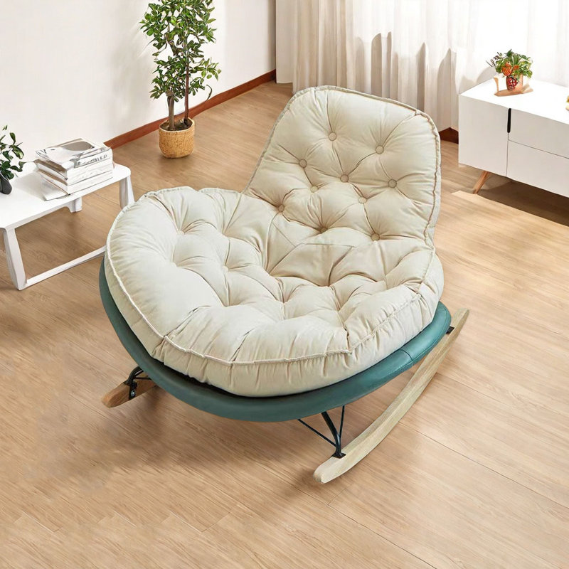 Chaise berçante Nordic Casual, Vert