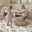Cream Pink Floral Botanical 5 × 7 Ft Rug for Living Room Kitchen