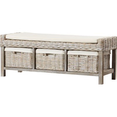 Banc de rangement rembourré Sephina