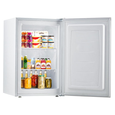 Congélateur vertical de 3,0 pieds cubes avec porte à charnière réversible, contrôle de la température et tablettes grillagées - Rangement compact pour petits espaces