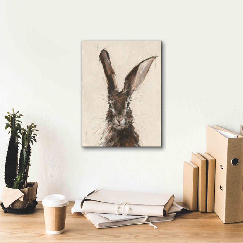 «Tyrinia European Hare II On Canvas» par Ethan Harper, reproduction, H 16 po x l 12 po x P 0,75 po