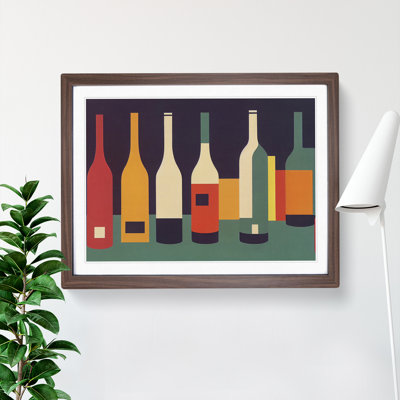 Retro Wine Bottle Vol.3 - Single Picture Frame Painting