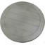 Table de bout ronde transitionnelle, table d'appoint de salon en bois, gris