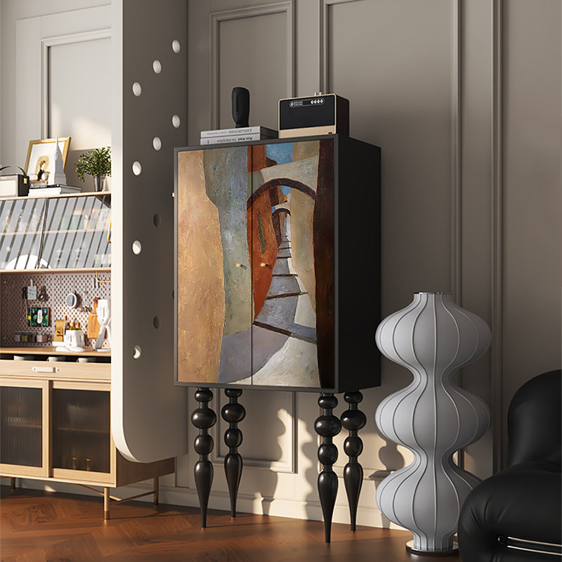 Armoire décorative créative à pieds hauts