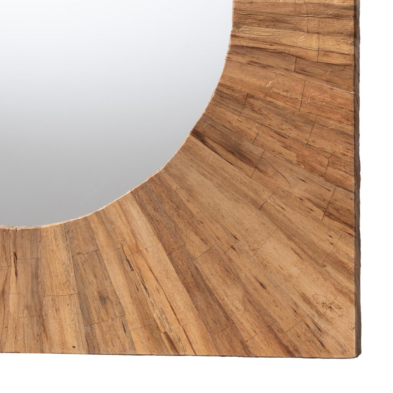 Jolynne Bali & Pari Mosa Bohemian Pealed Grasscloth Accent Mirror