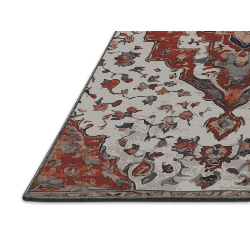 Tapis gris soyeux et moelleux, Rectangle 4 pi x 6 pi