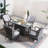 4-Person Wicker Patio Dining Set With Rectangular Table, Cushions Included-265964914