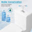 KDK HOME Torando Toilet One Piece Modern Toilet Flush Siphon Jet