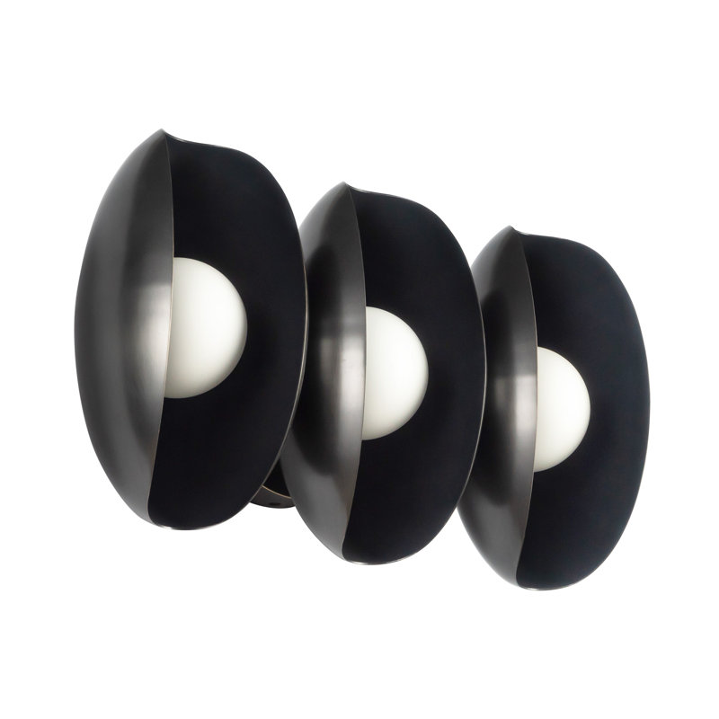 Cortez 16-in White dimmable LED Bathroom Vanity Light, Oil Rubbed Bronze