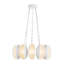 Lustre à DEL à intensité variable blanc antique 25 po Cortez-124959288