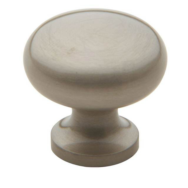 1" Diameter Mushroom Knob, Satin Nickel