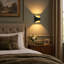 1-Light Gold Flush Mounted Sconce