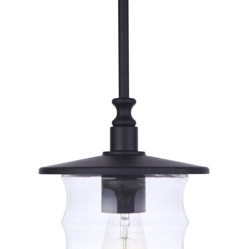 Luminaire suspendu d'extérieur 1 lumière H 9,65 po Ammadas, Minuit