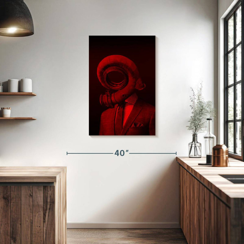 Kelan Red 4 - The Truth Is Dead, 36" H x 24" W