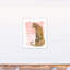 «Watercolor Leopard on Two Tone Blush», reproduction d'art sur toile-1107573383