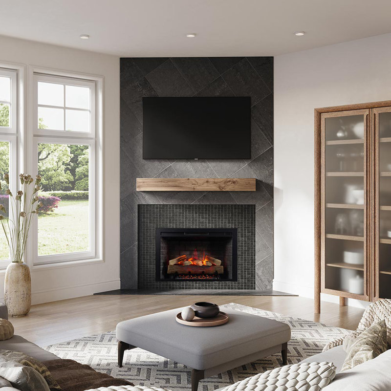 Uptown Smart Fireplace with Heat, 20.16" H x 23.96" W x 8.19" D