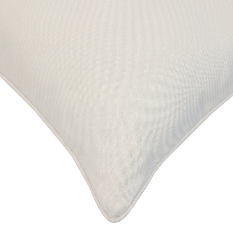 Outdoor Solid Pillow, 18"H x 18"W, White