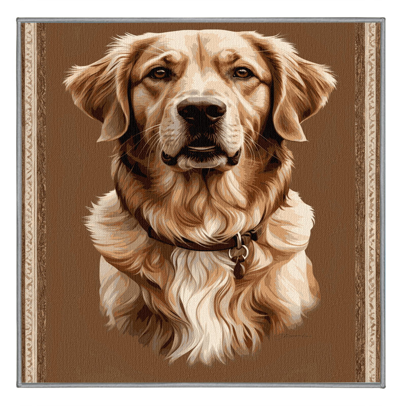  Tapis lavable Chesapeake Bay Retriever Dogs, Carré 7 pi